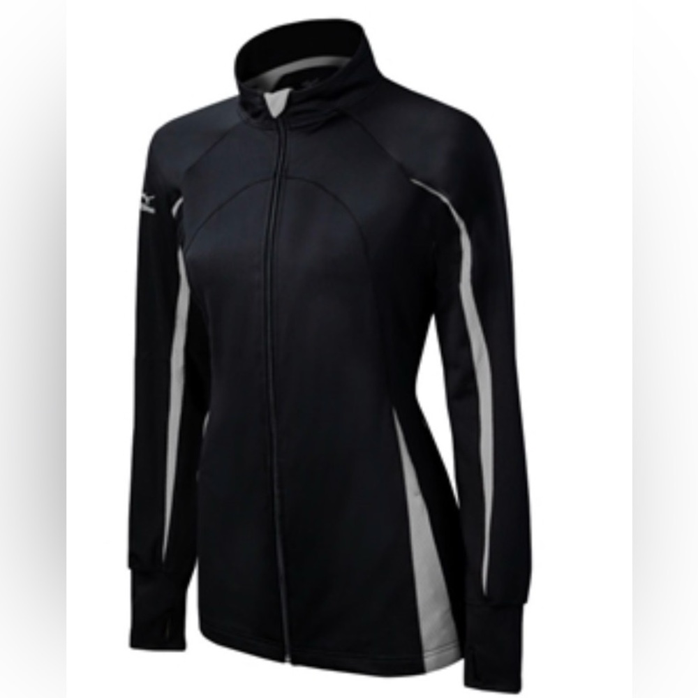 NWT Women’s Mizuno Elite 9 Focus Full Zip Volleyball Jacket Medium - Picture 1 of 9
